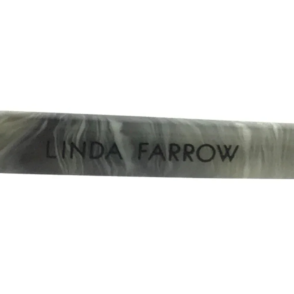 Linda Farrow Luxe Eyeglasses Frames LFL/589/8 Black Grey Gold Round 51-20-140